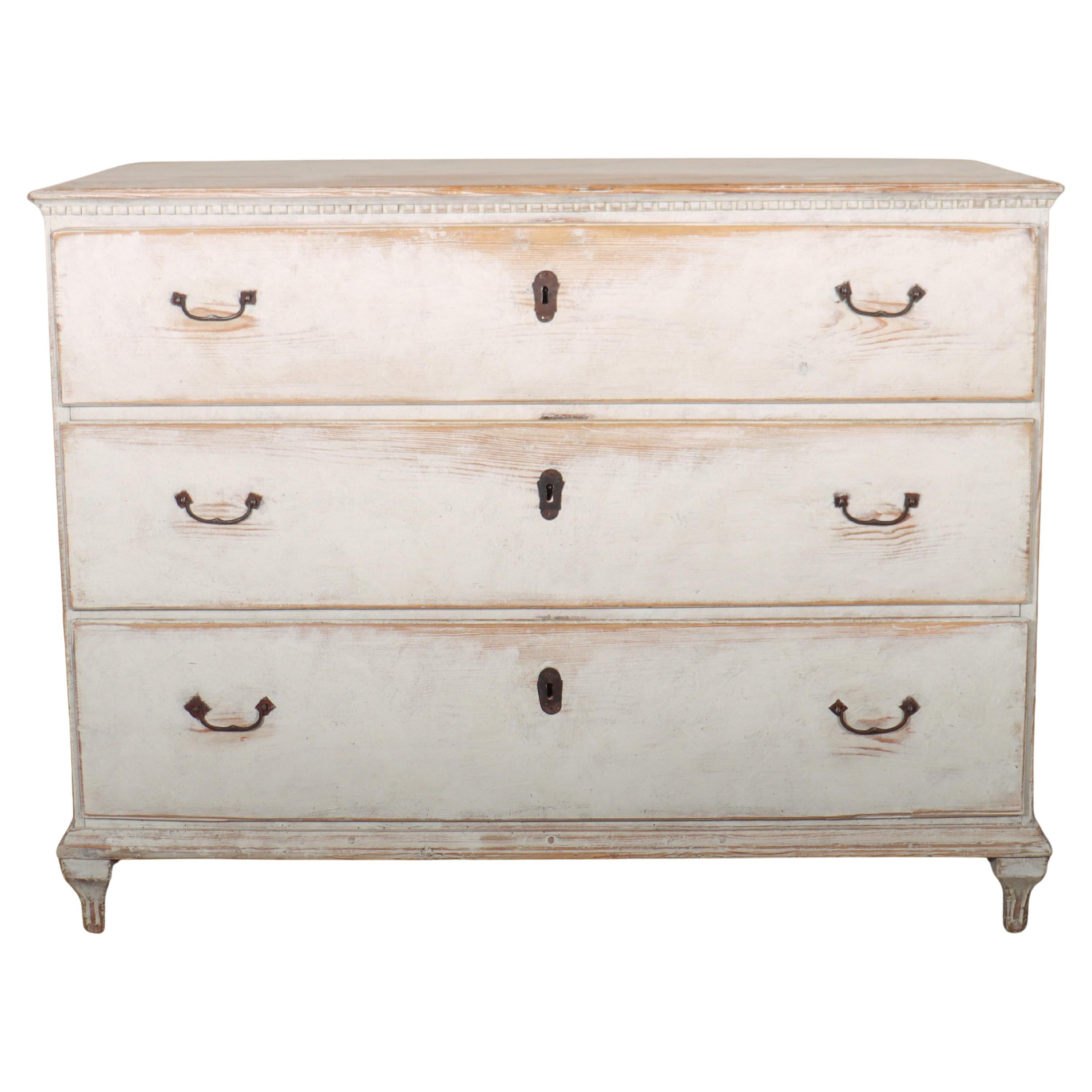 Swedish Painted Pine Commode