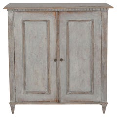Swedish Painted Pine Sideboard in Soft Grey, circa 1860–1870