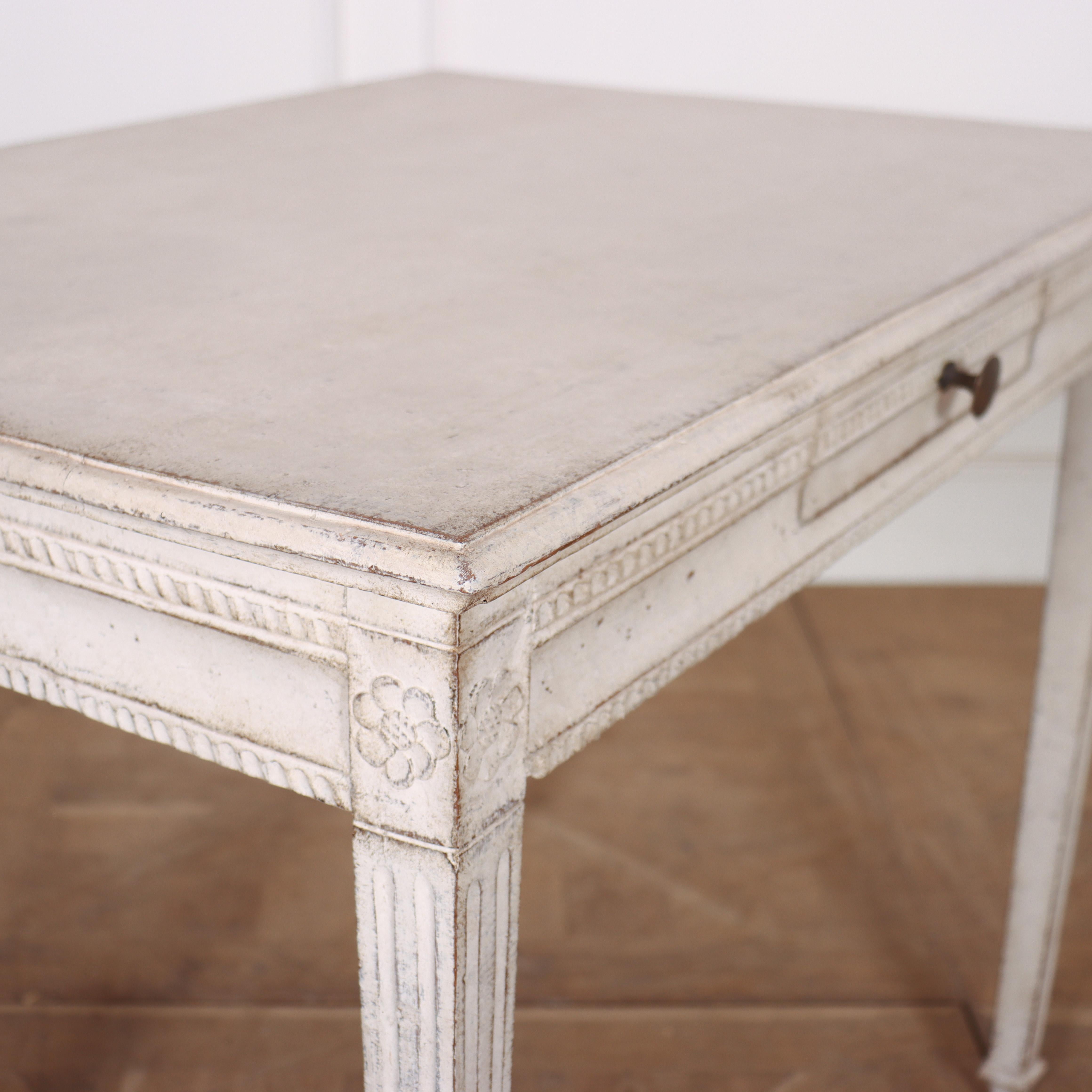 Swedish Painted Side Table For Sale 1