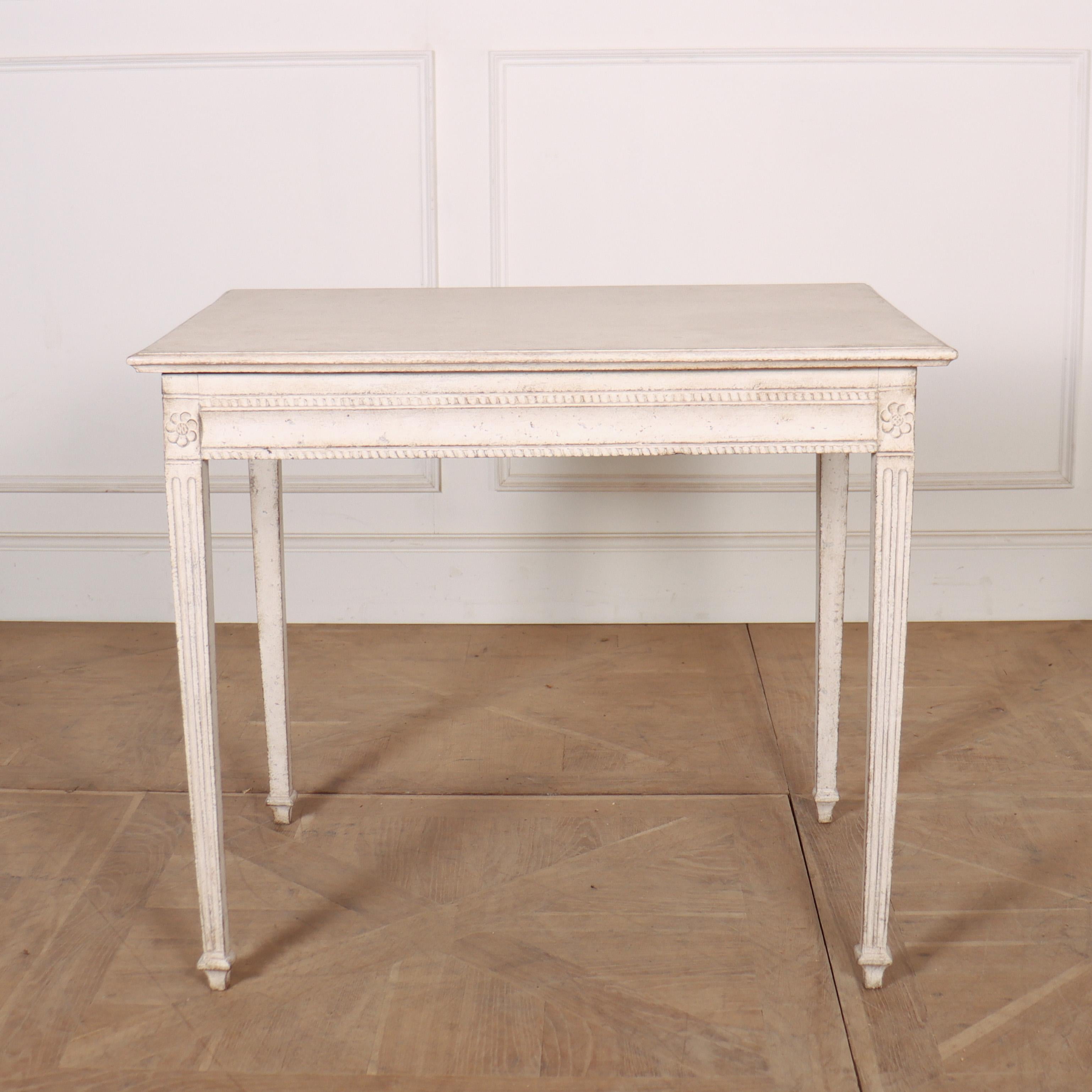 Swedish Painted Side Table For Sale 2