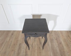 Swedish Painted Side Table with Cabriole Legs, circa 1840