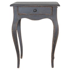 Swedish Painted Side Table with Cabriole Legs, circa 1840