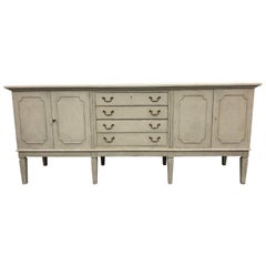 Swedish Painted Sideboard, Mid-20th Century