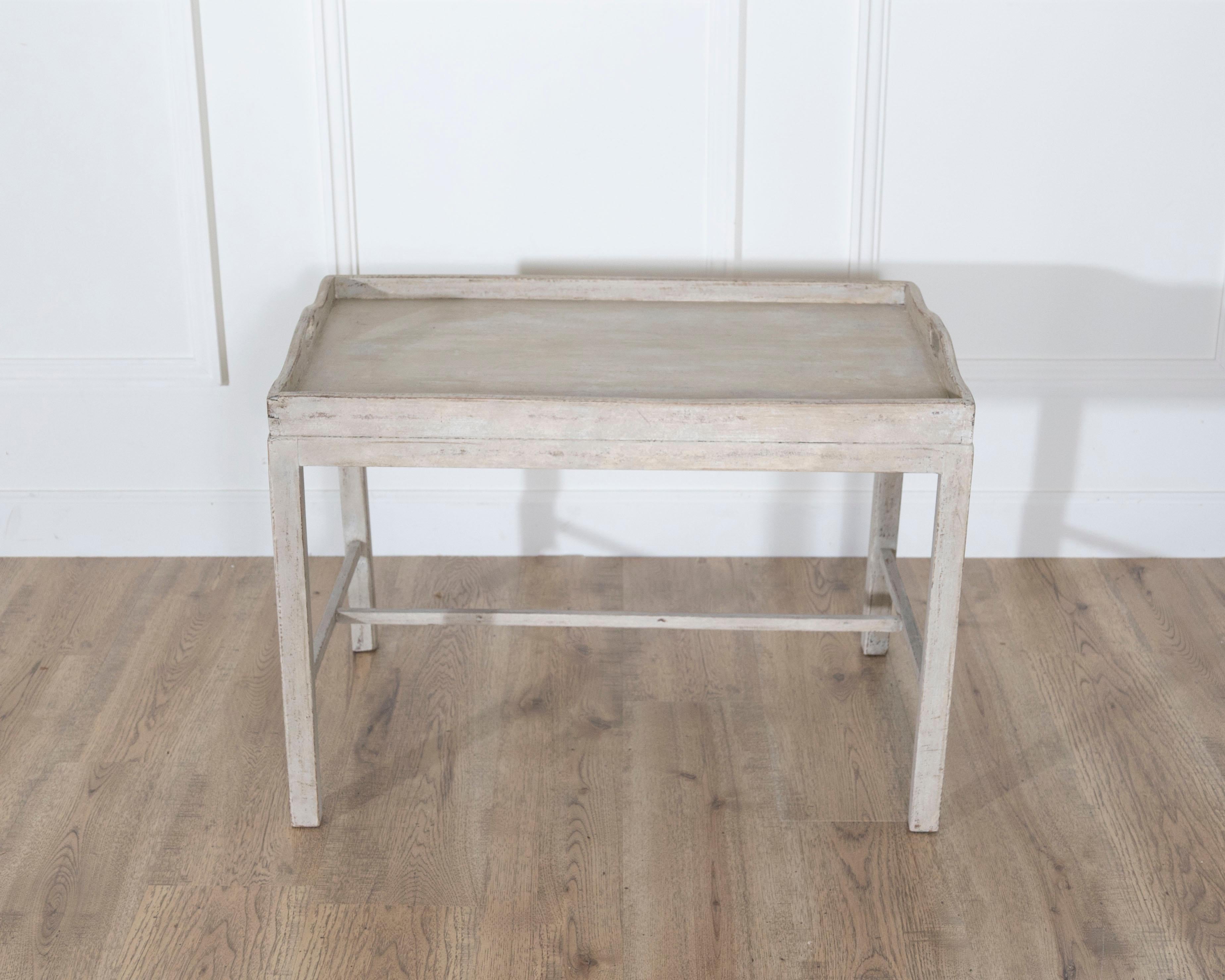Wood Swedish Painted Tray Table / Coffee Table, Circa 1920 For Sale
