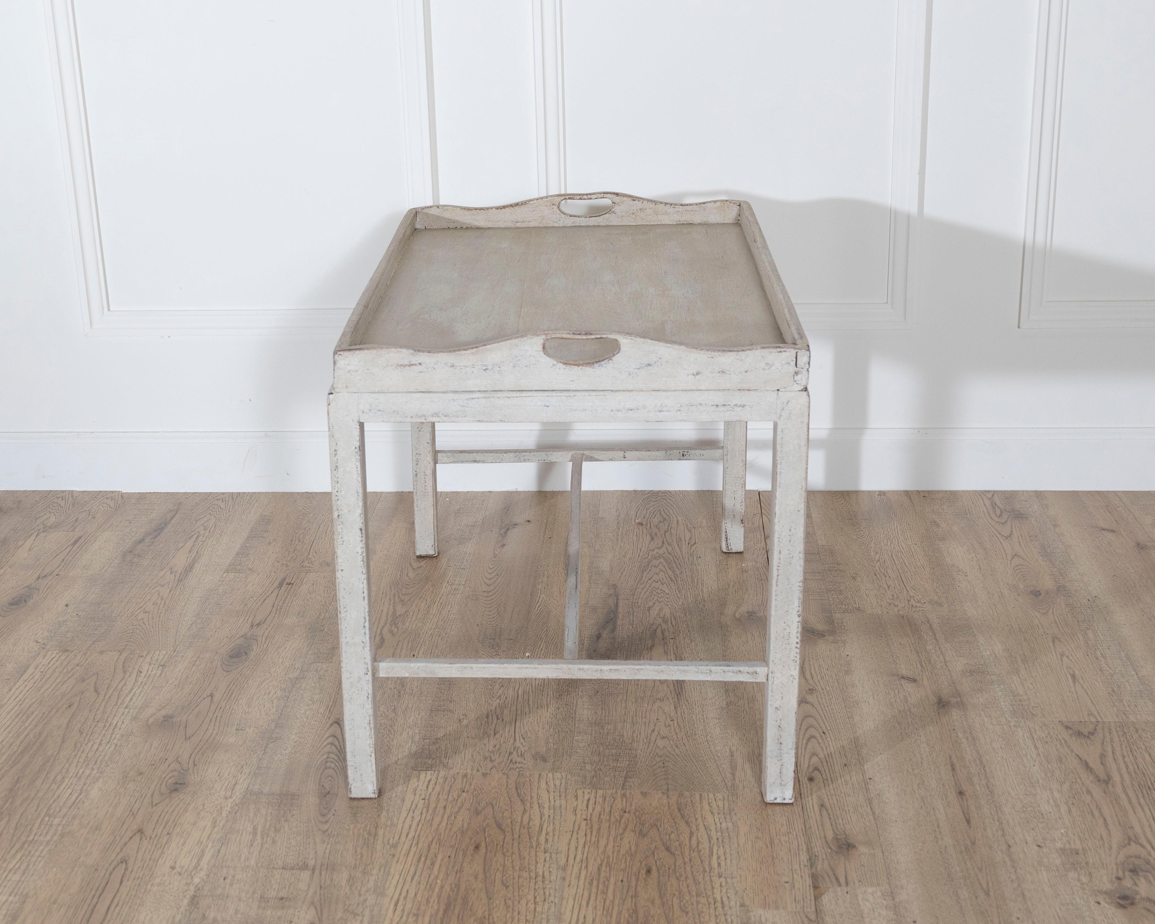 Swedish Painted Tray Table / Coffee Table, Circa 1920 For Sale 1