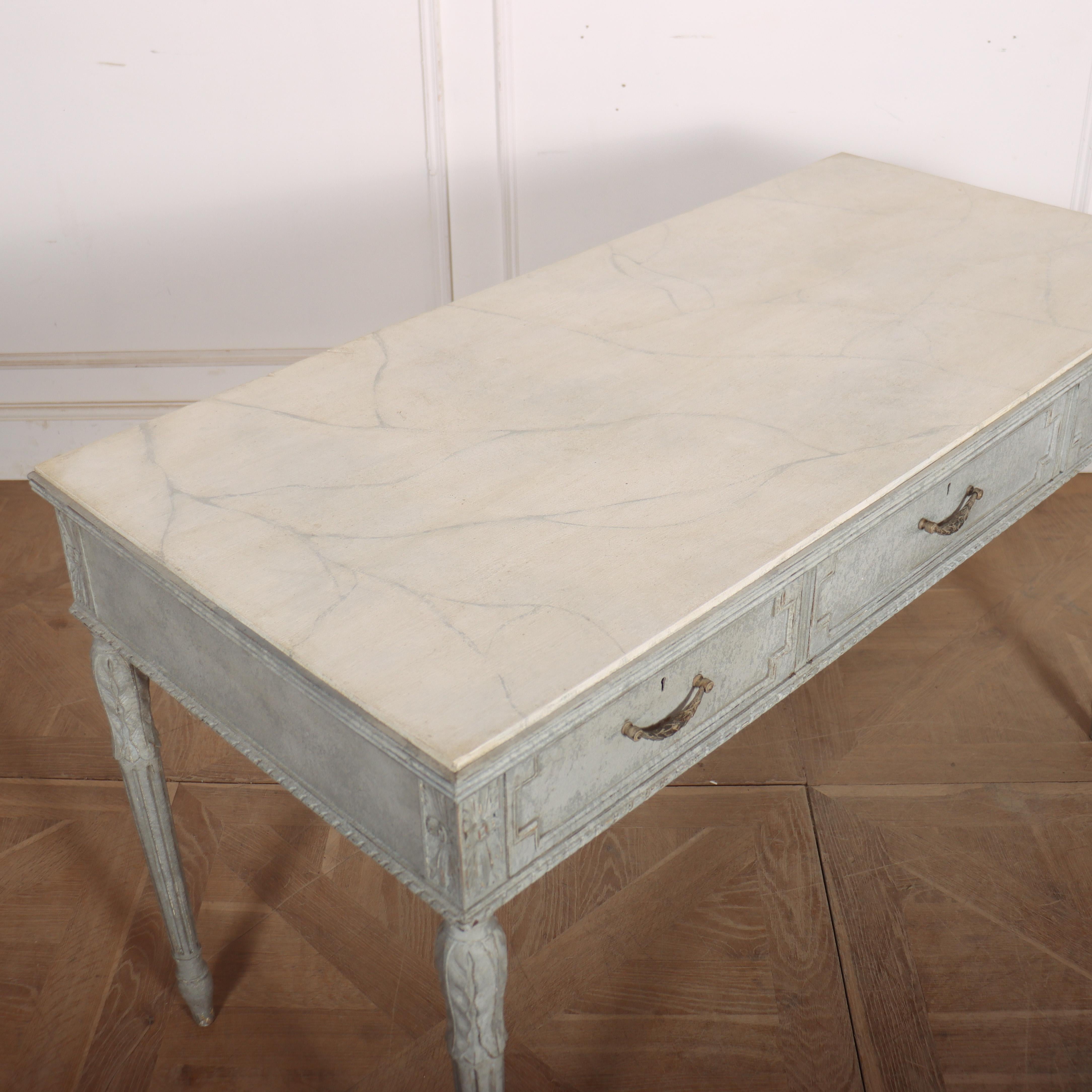 Swedish Painted Writing Table For Sale 4