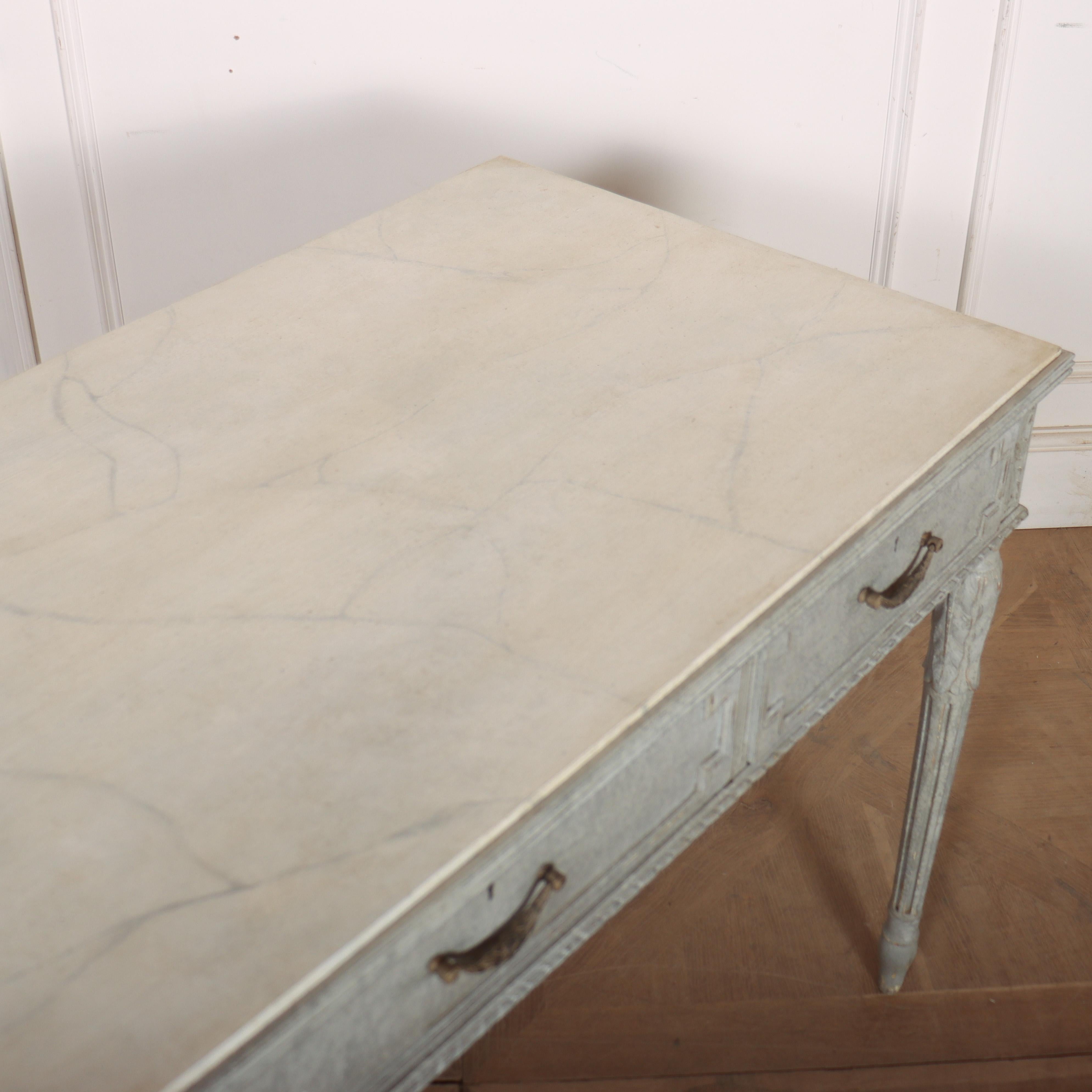 Swedish Painted Writing Table For Sale 5