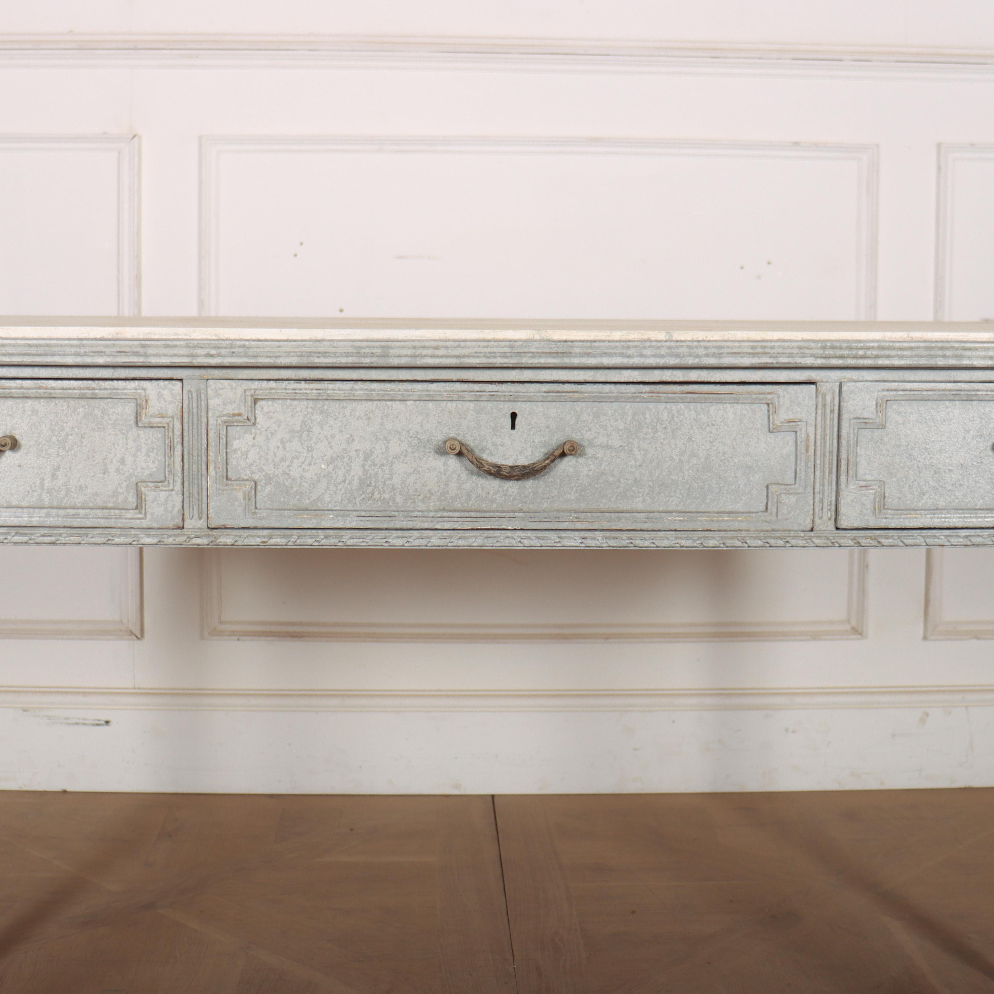 Swedish Painted Writing Table In Good Condition For Sale In Leamington Spa, Warwickshire