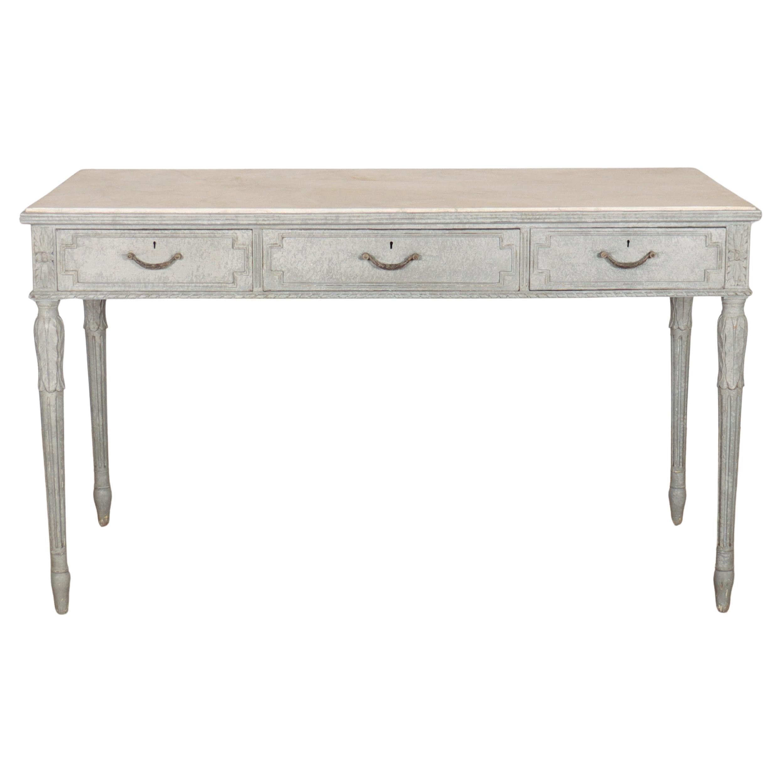 Swedish Painted Writing Table For Sale