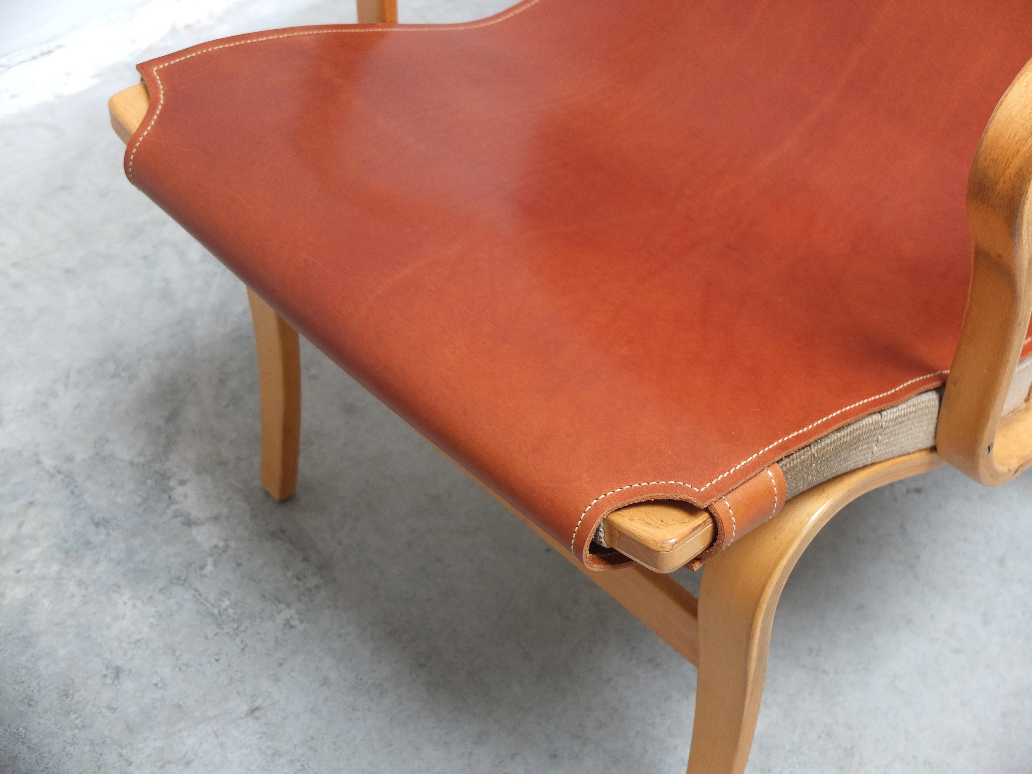 Swedish Pair of 'Eva' Lounge Chairs by Bruno Mathsson for DUX, 1941 3