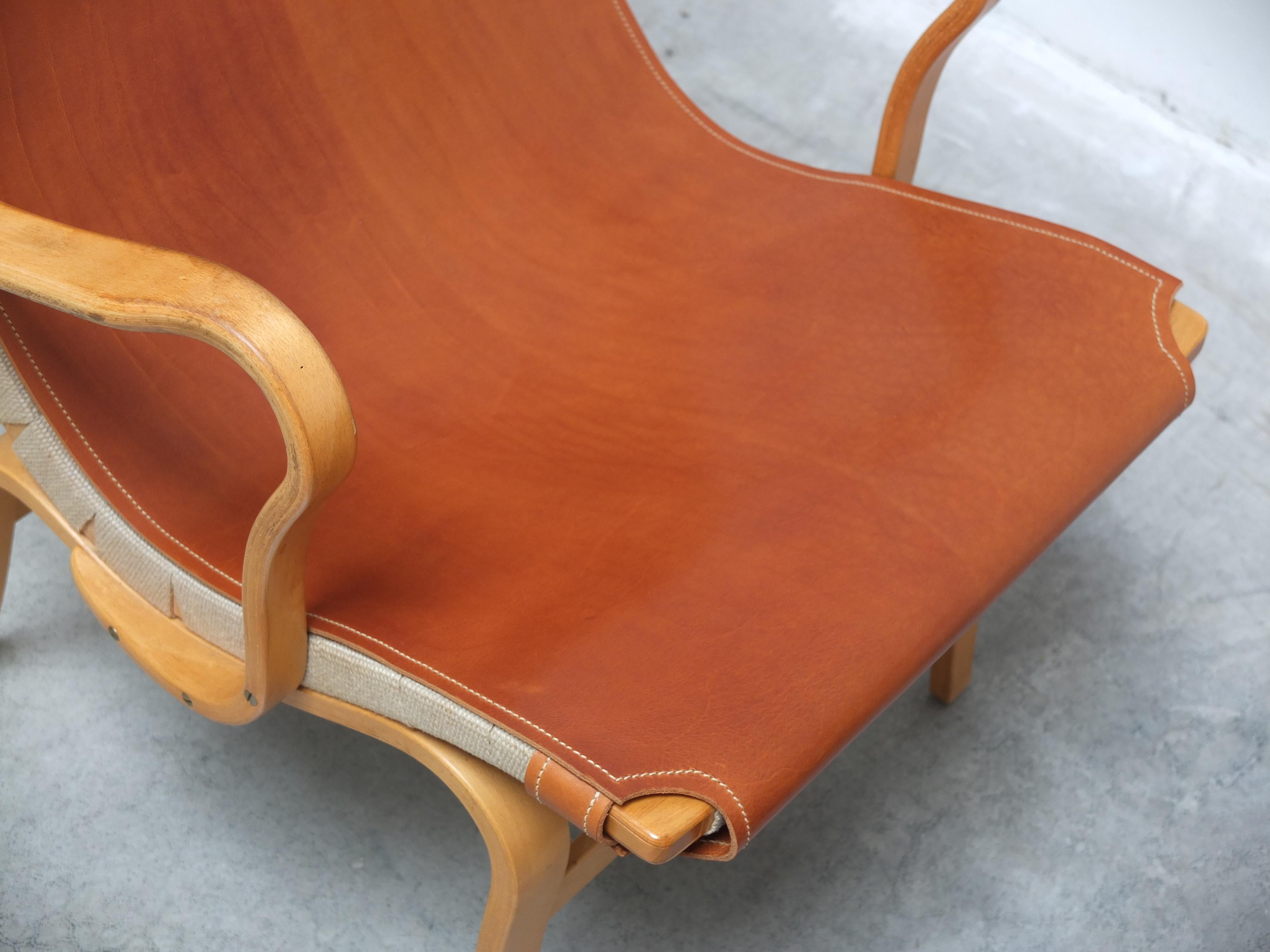 Swedish Pair of 'Eva' Lounge Chairs by Bruno Mathsson for DUX, 1941 5