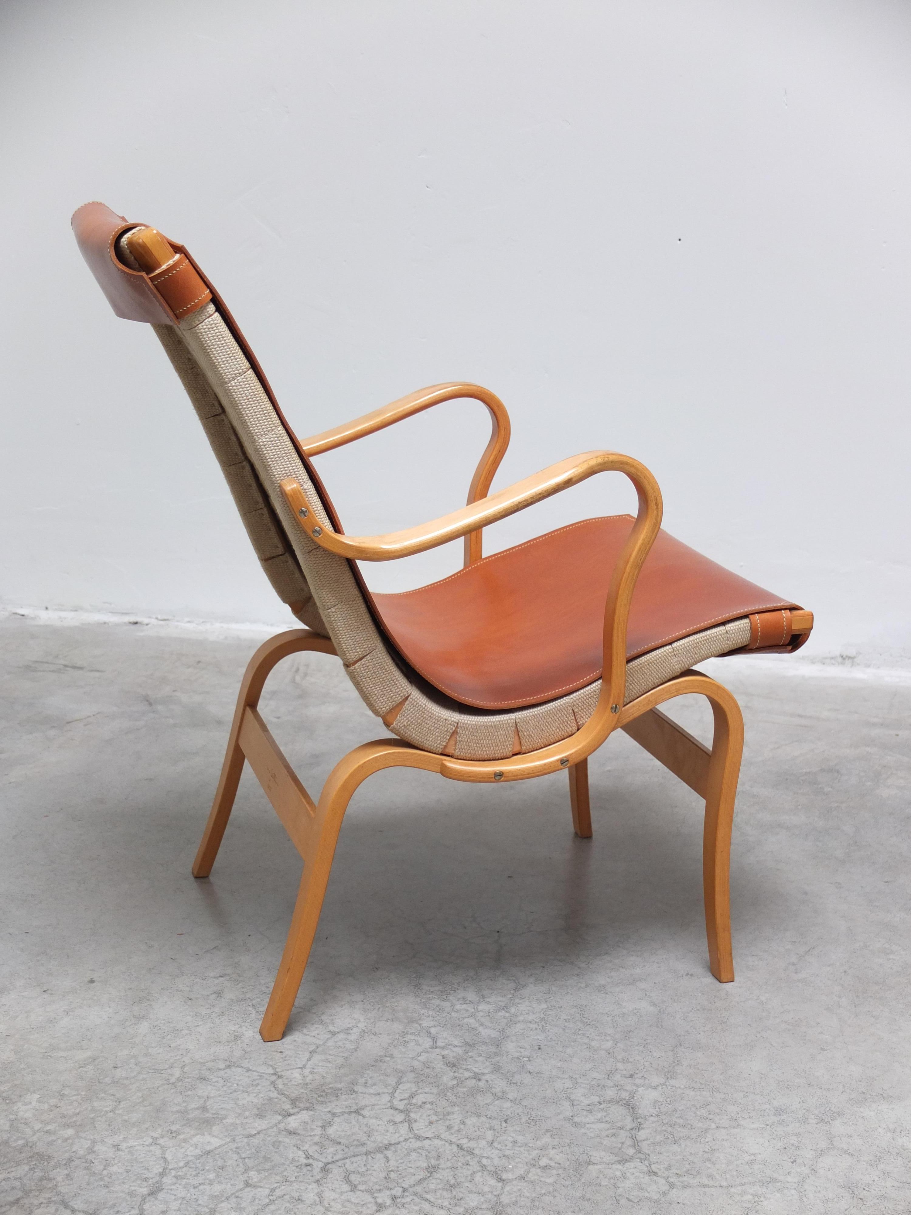 Swedish Pair of 'Eva' Lounge Chairs by Bruno Mathsson for DUX, 1941 1