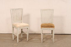 Paire de chaises d'appoint gustaviennes, début du 19ème siècle