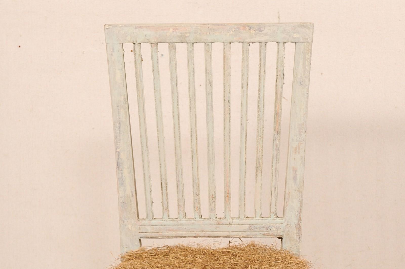 Wood Swedish Pair of Gustavian Side Chairs, Early 19th C.