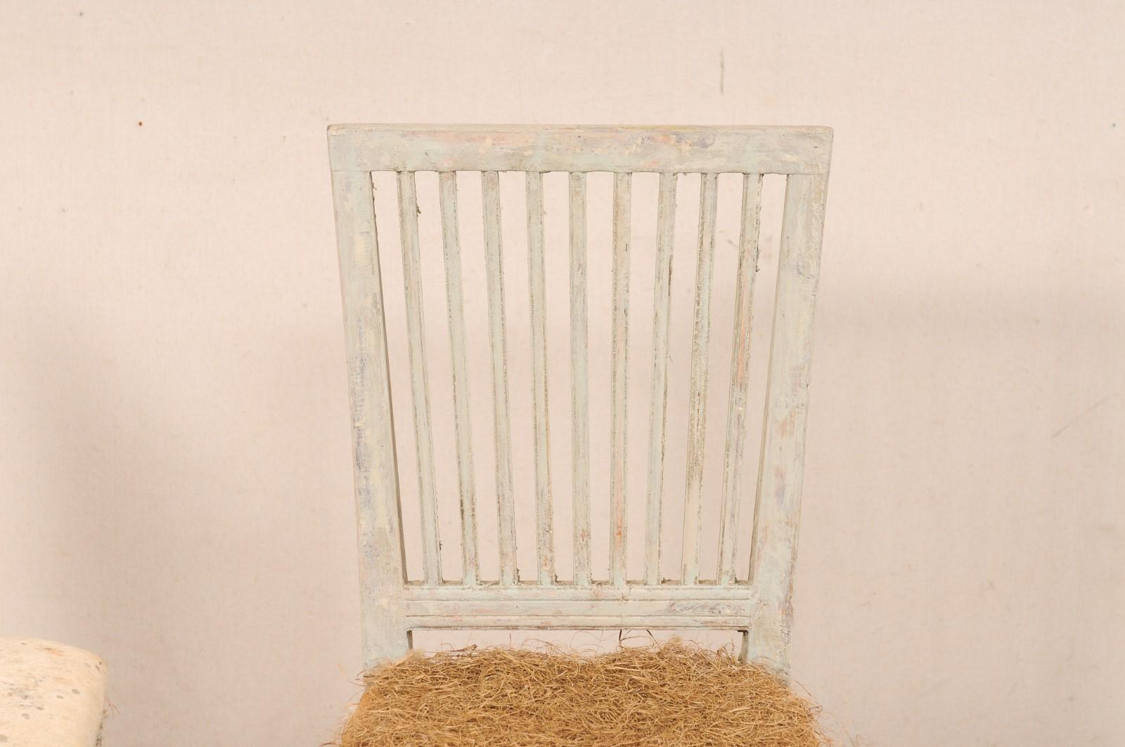 Swedish Pair of Gustavian Side Chairs, Early 19th C. 3