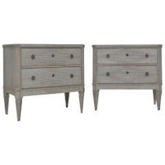 Swedish Pair of Gustavian Style Bedside Chests