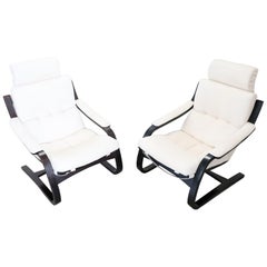 Swedish Pair of Kroken Lounge Chairs by Ake Fribytter for Nelo Mobel, 1970s