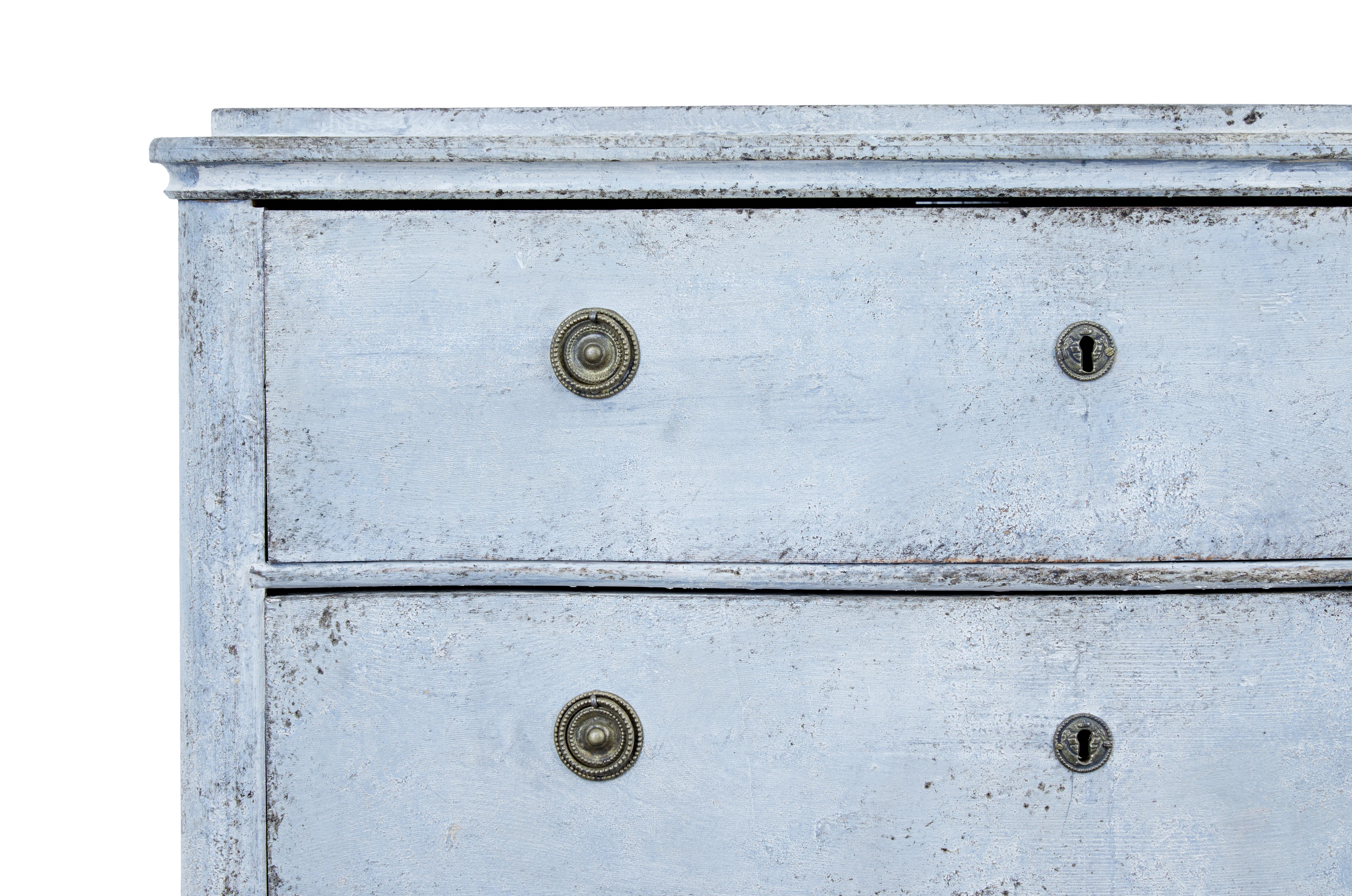 Swedish Pair of Mid-19th Century Painted Chest of Drawers 1