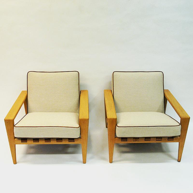 Swedish Pair of Oak Lounge Chairs Bodö by Svante Skogh, 1957 2