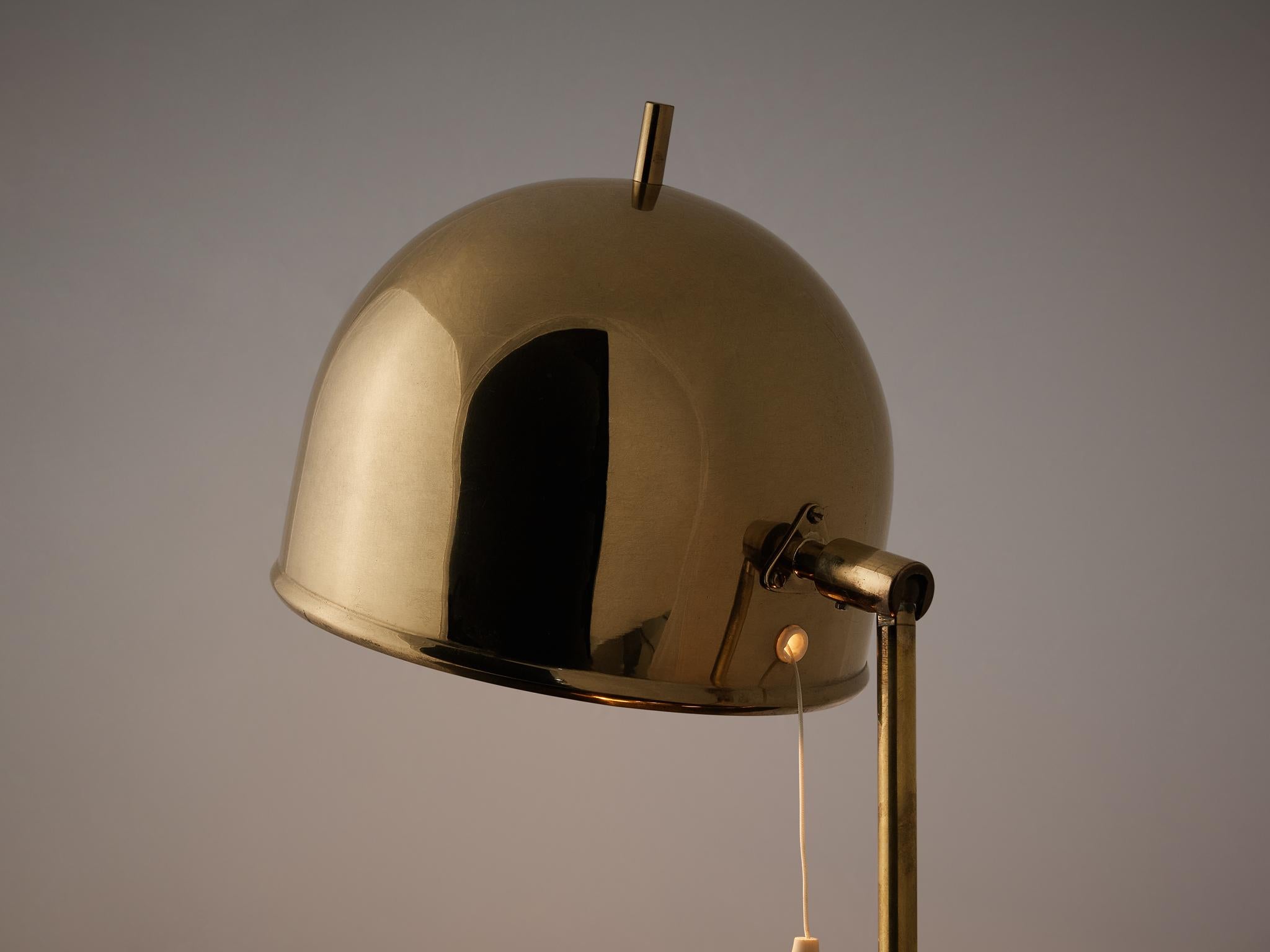 Scandinavian Modern Swedish Pair of Table Lamps in Brass by Bergboms