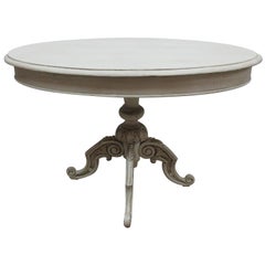 Antique Swedish Pedestal Table