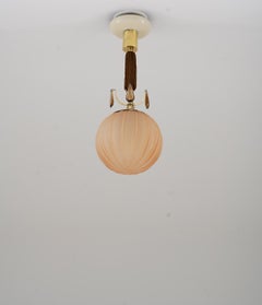 Swedish Pendant in Brass and Glass Model "10436" by Böhlmarks