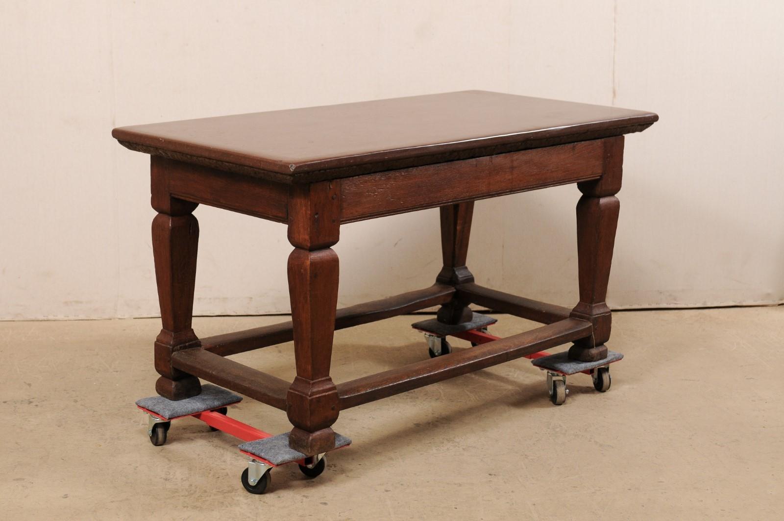 18th C. Swedish Period Baroque Table w/Stone Top- A Great Kitchen Work Table! For Sale 6