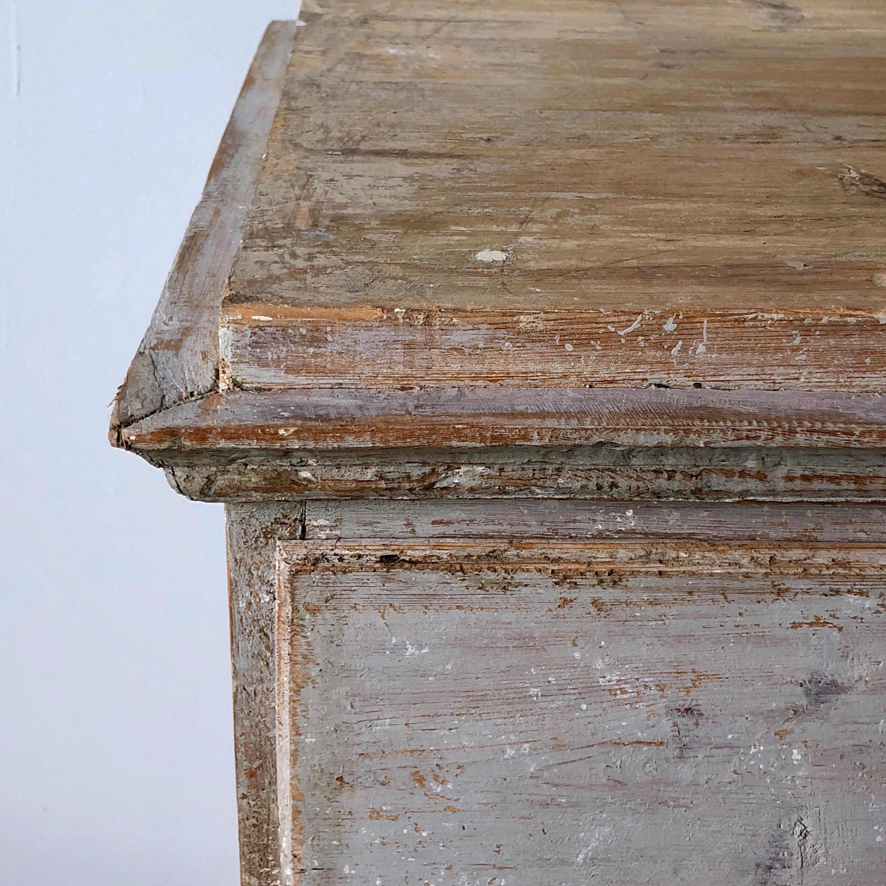 Hand-Carved Swedish Period Gustavian Chest of Drawers