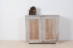 Swedish Period Gustavian Sideboard in Original Pale Blue  Paint