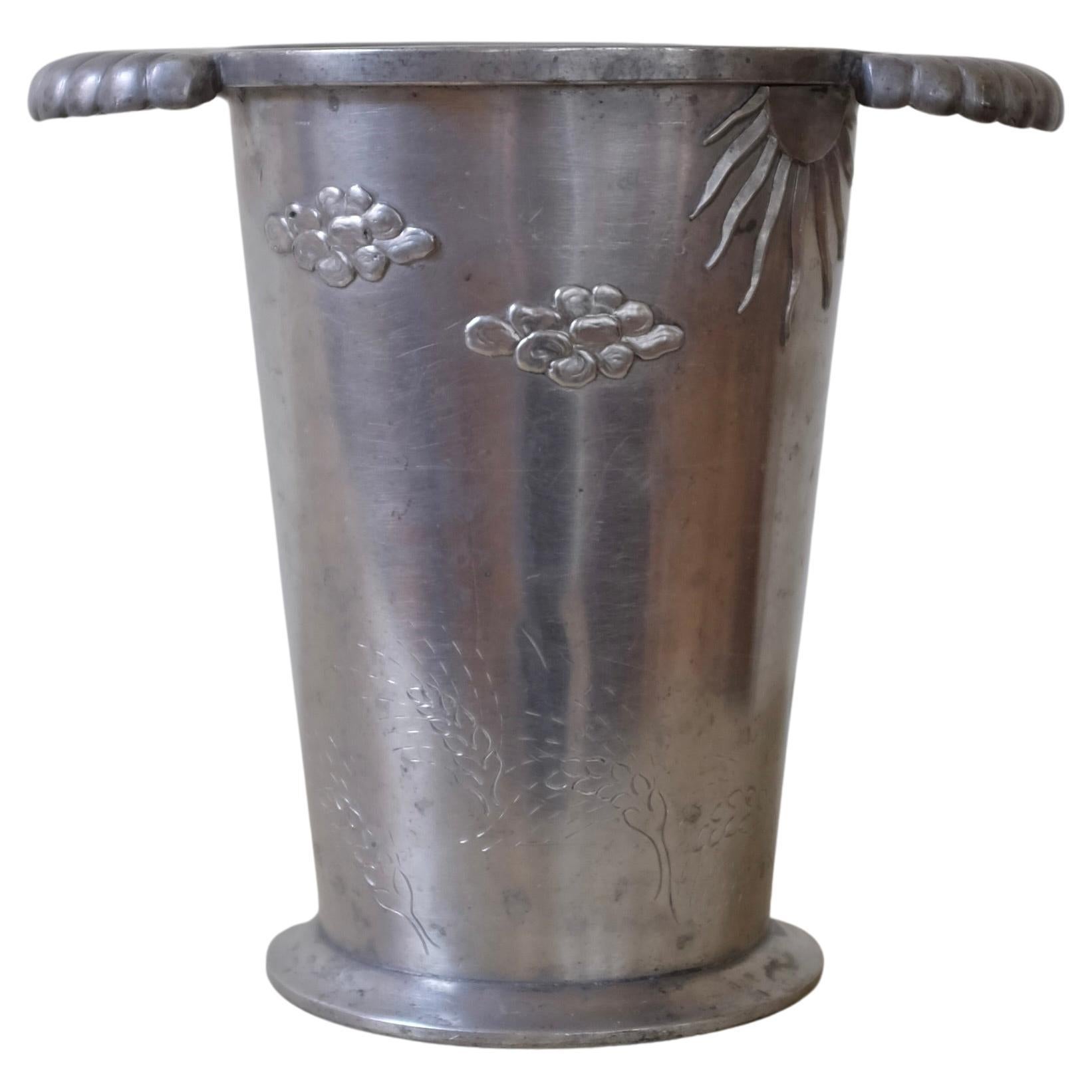 Swedish Pewter Vase from 1929 For Sale