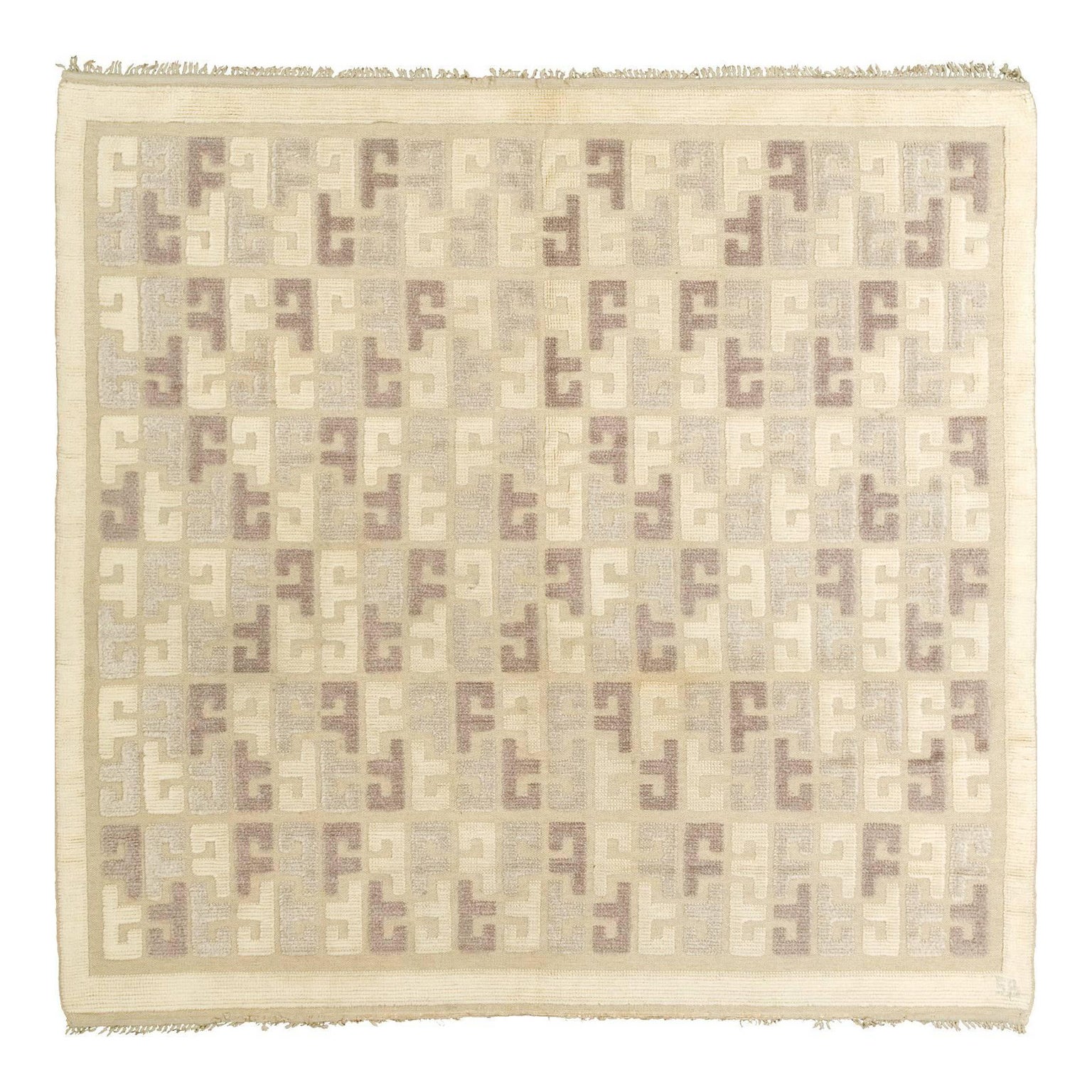Swedish Pile Rug by Sigvard Bernadotte For Sale