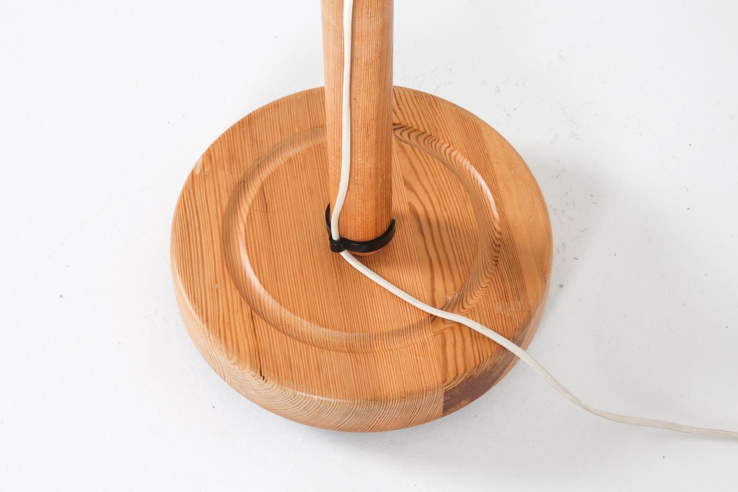 Swedish Pine Articulated Floor Lamp, Circa 1970's For Sale 7