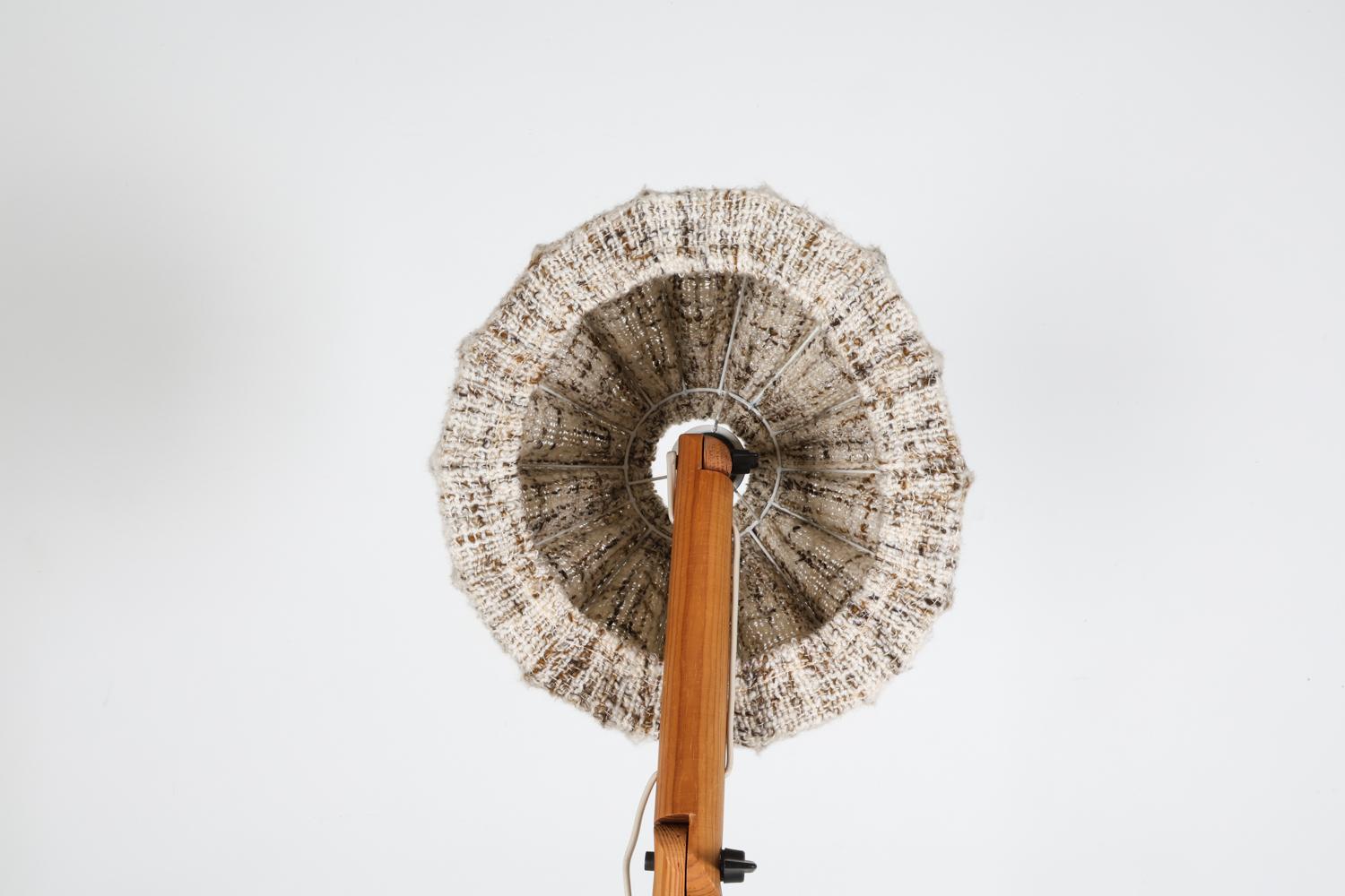 Swedish Pine Articulated Floor Lamp, Circa 1970's For Sale 4