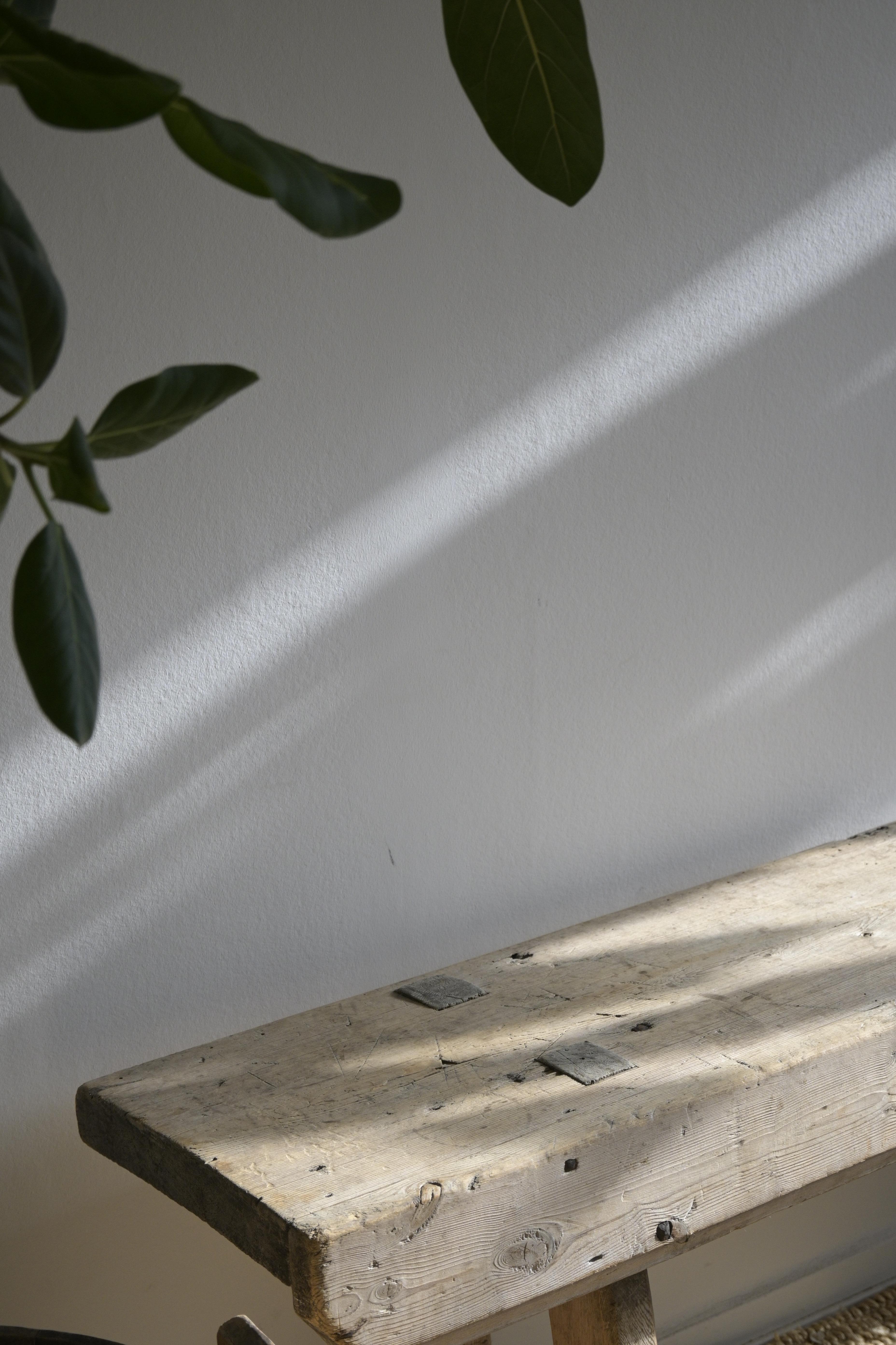 Swedish Pine Bench circa 1840 5