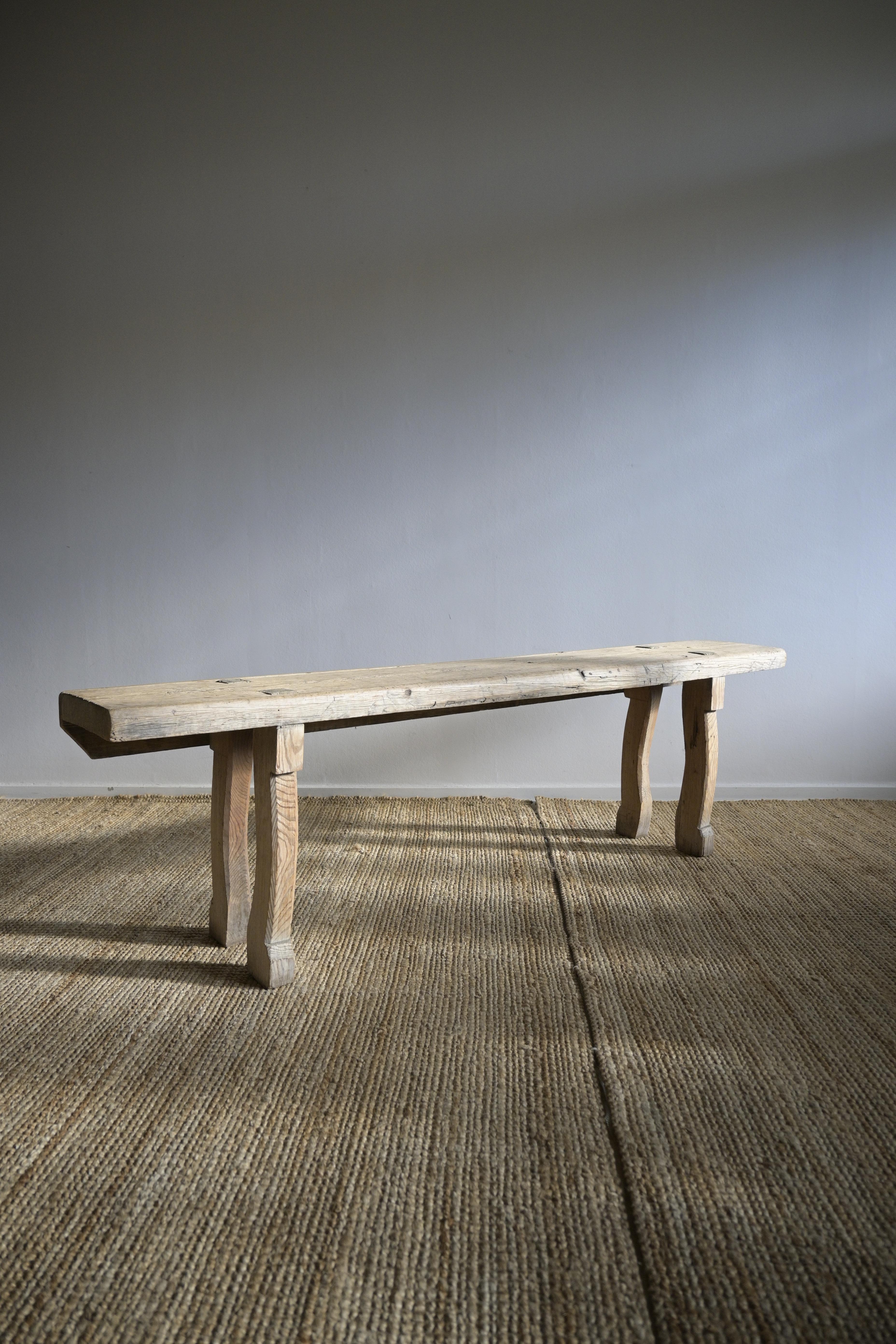 Swedish Pine Bench circa 1840 7
