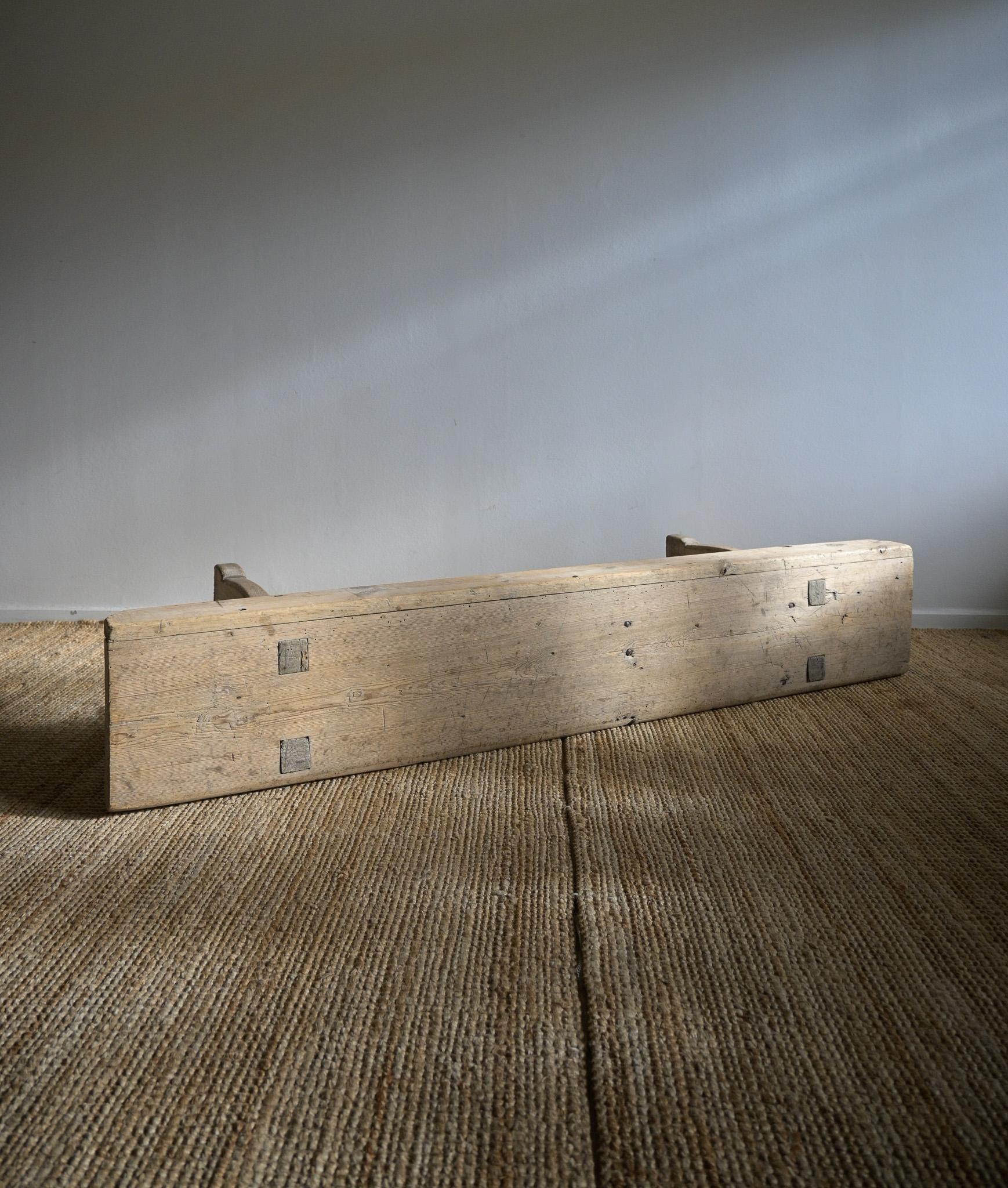 Swedish Pine Bench circa 1840 8