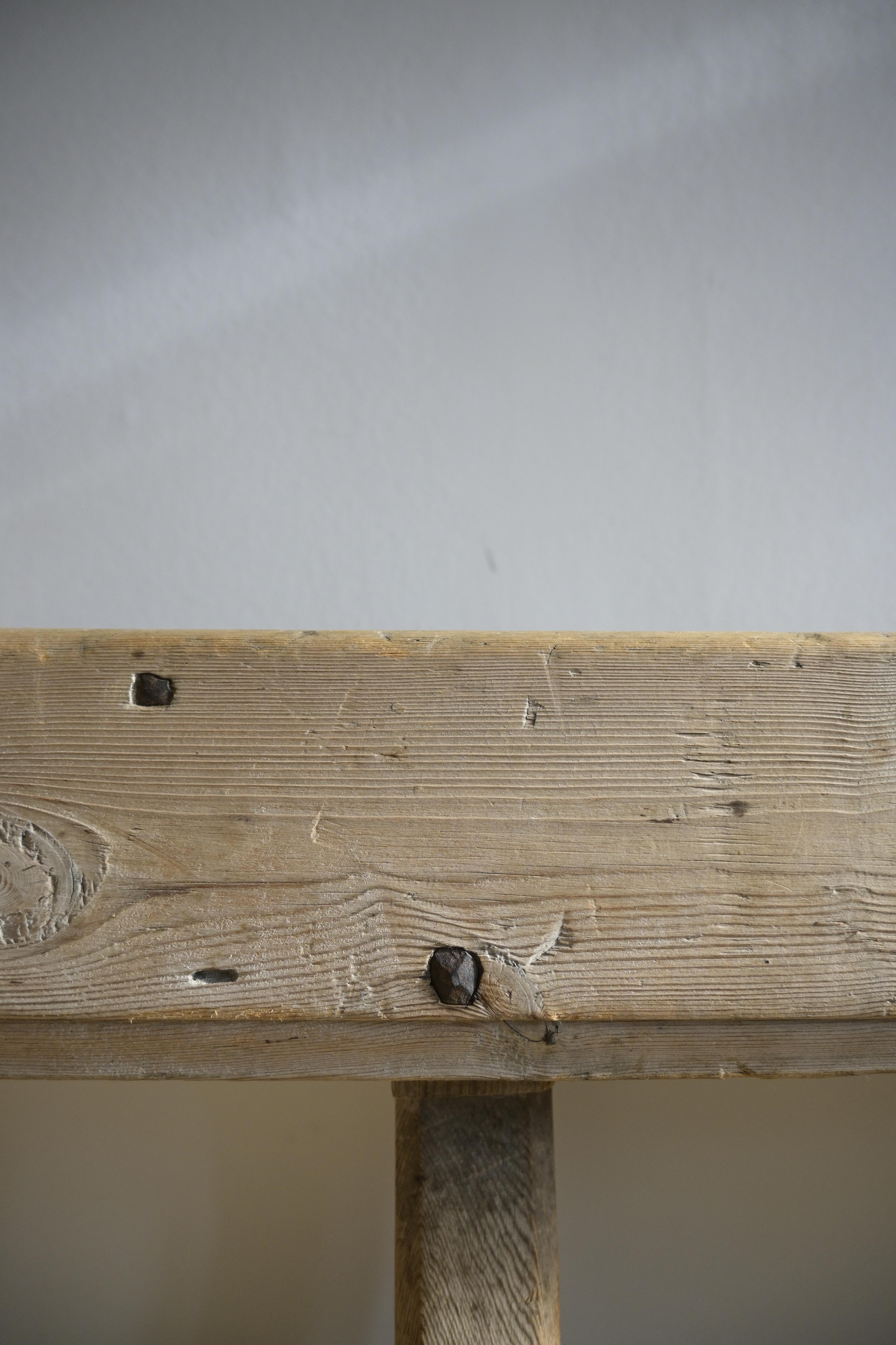 Mid-19th Century Swedish Pine Bench circa 1840