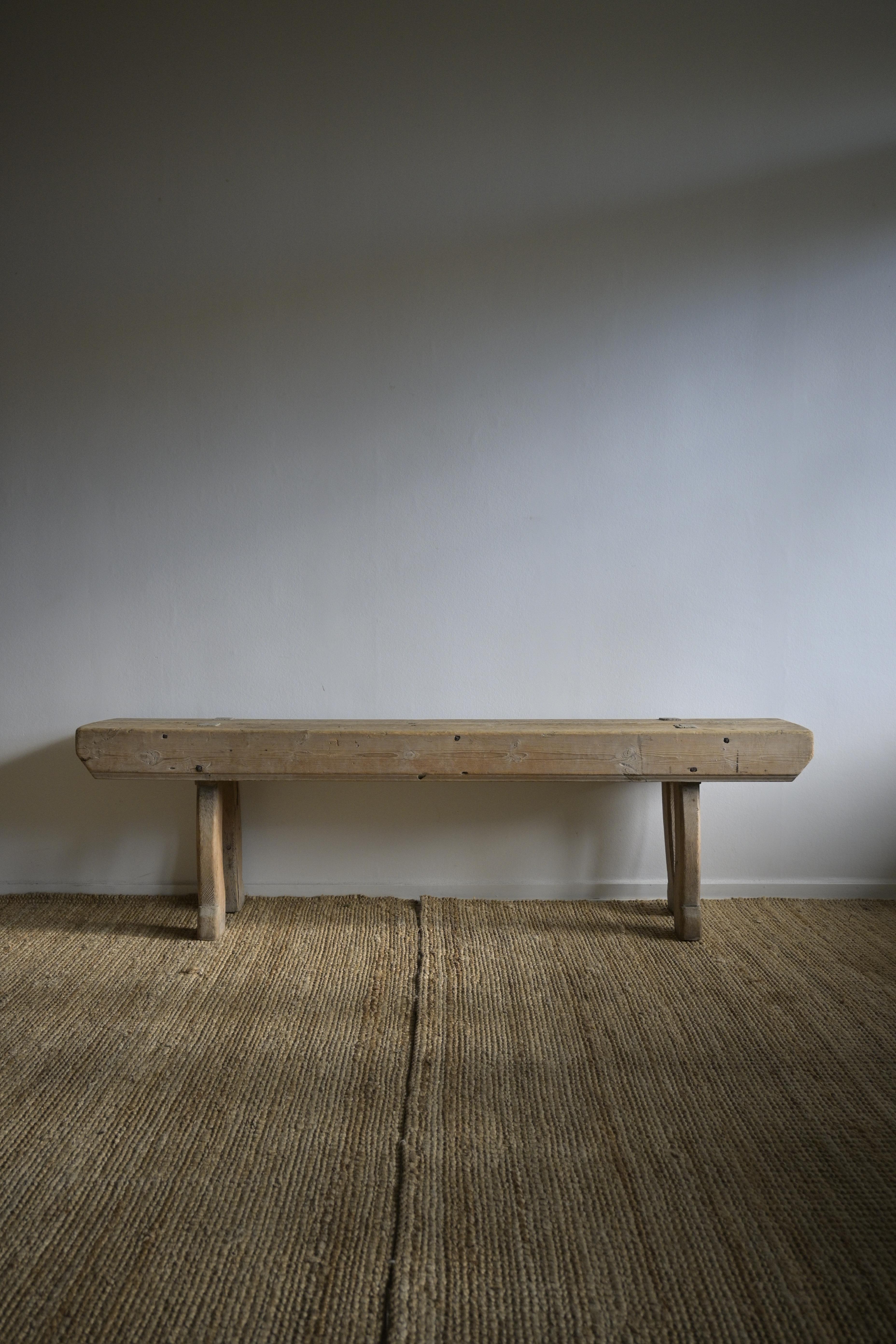Swedish Pine Bench circa 1840 3