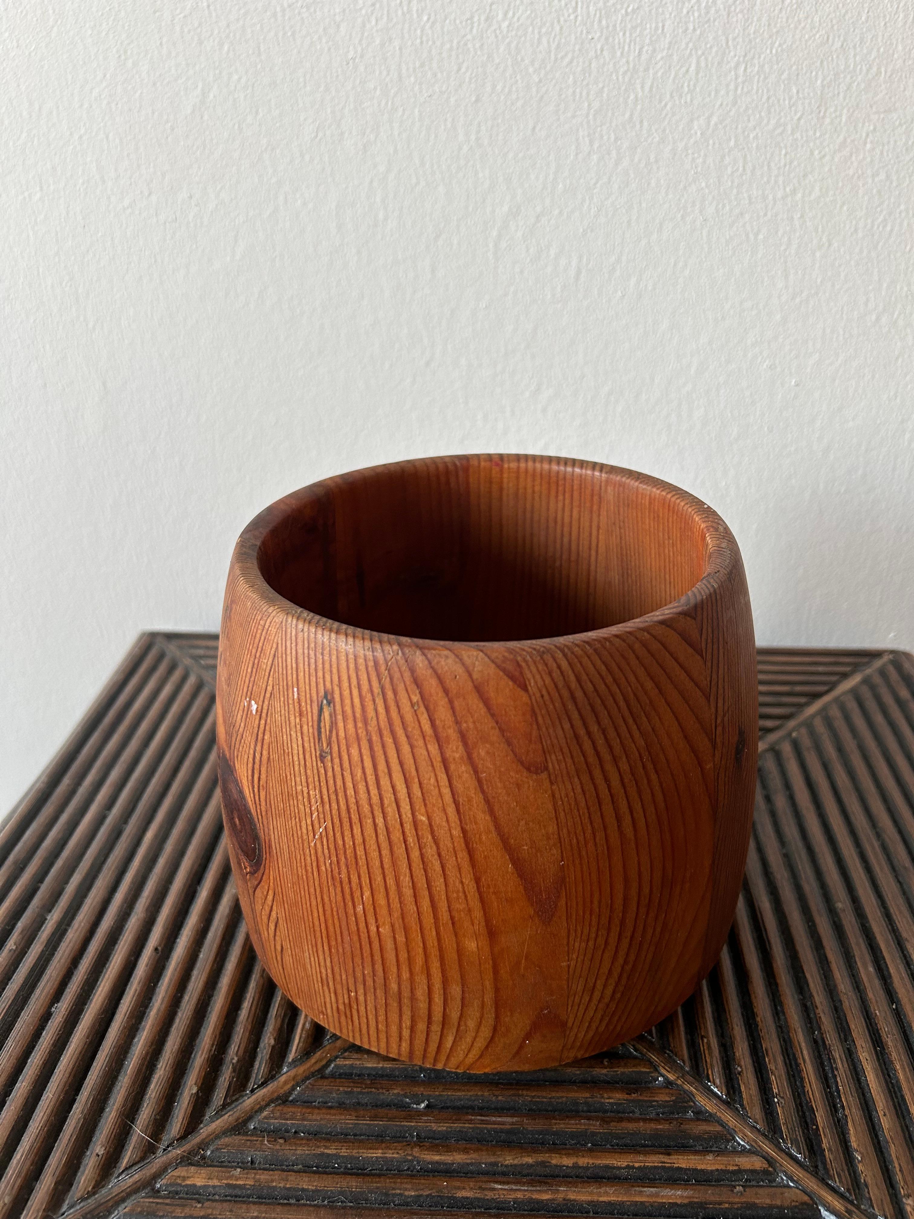 Scandinavian Modern Swedish Pine Bowl, 1960s