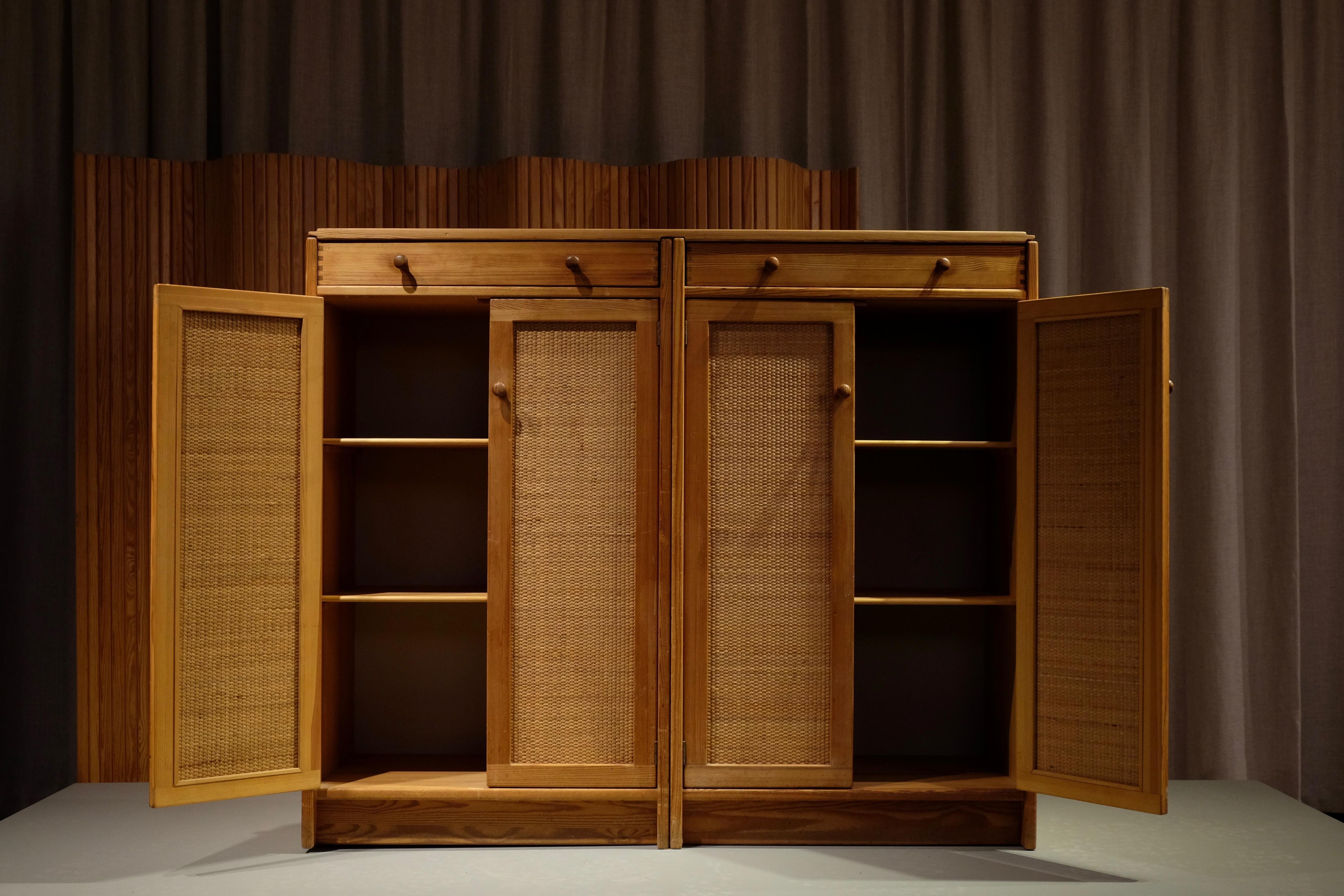 Mid-20th Century Swedish Pine Cabinet model 