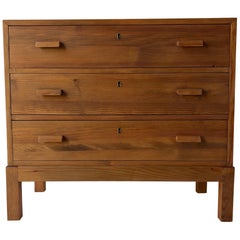 Swedish Pine Chest of Drawers in the Style of Axel Einar Hjorth, Sweden 1930s