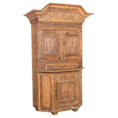 Used Swedish Pine Dalarna Cabinet Cupboard, circa 1800-20