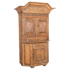 Antique Swedish Pine Dalarna Cabinet Cupboard, circa 1800-20