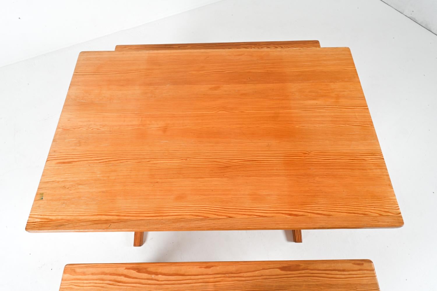 Ensemble de salle à manger en pin suédois, vers 1970 en vente 3