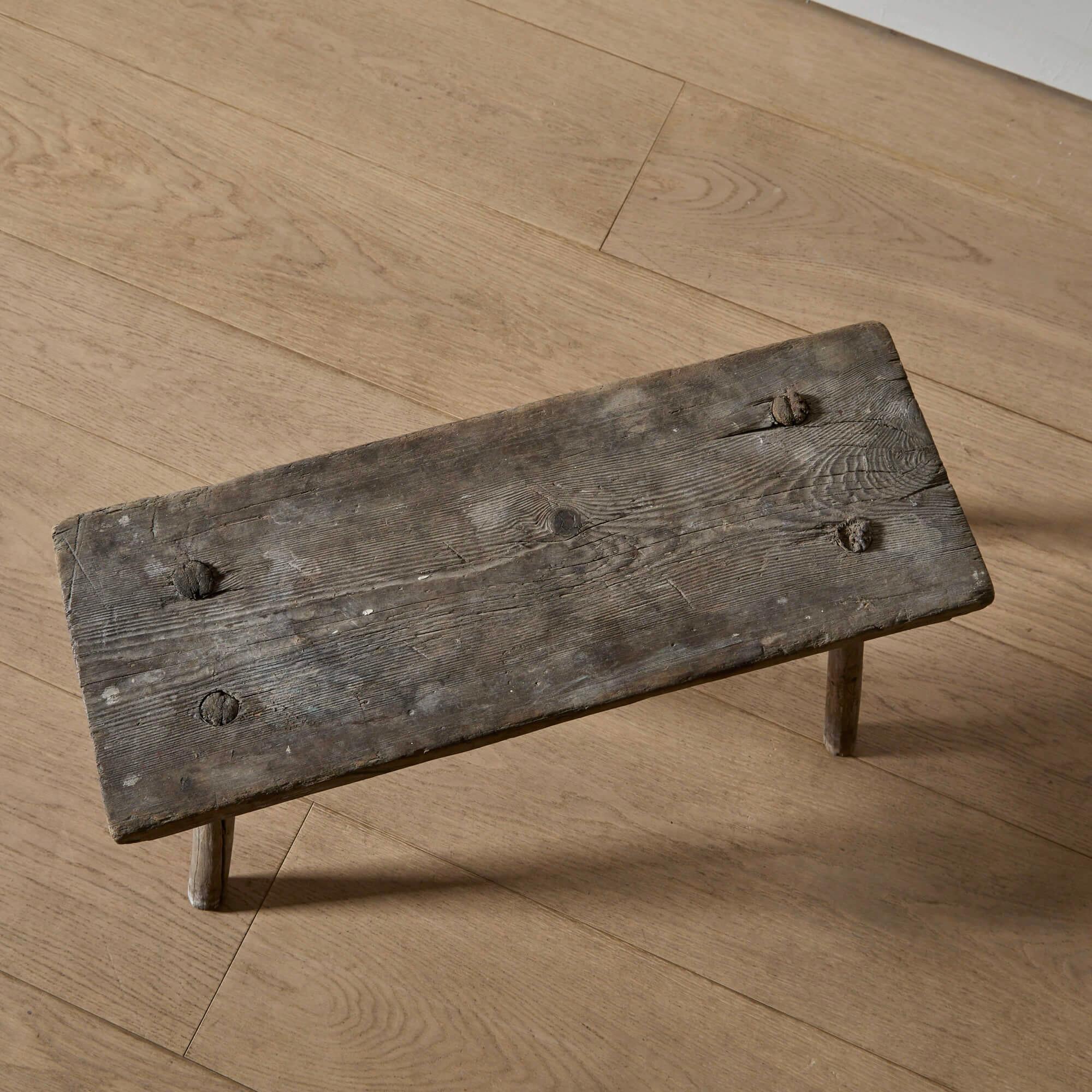 Panca da fattoria in pino svedese In condizioni buone in vendita a Long Island City, NY