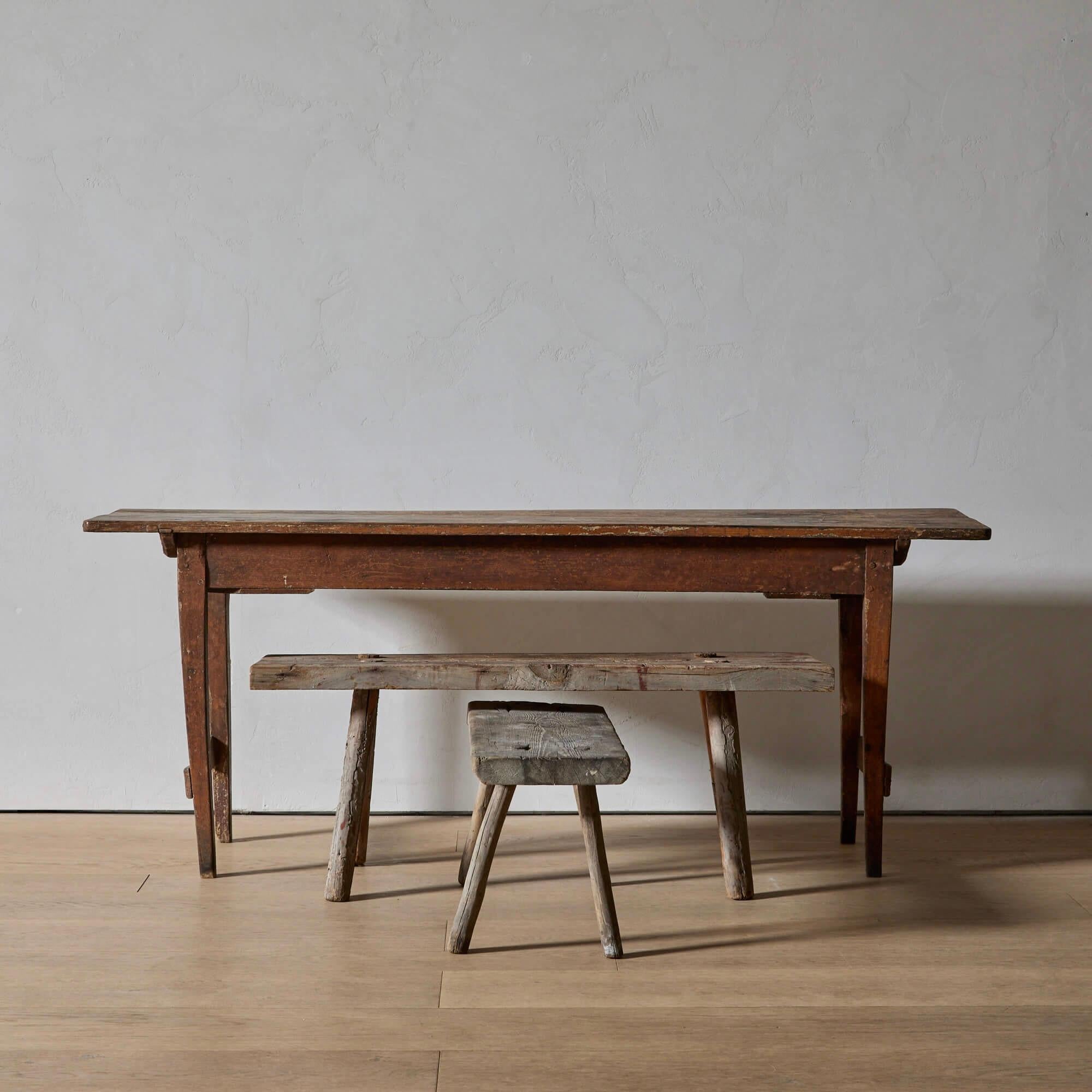 Panca da fattoria in pino svedese in vendita 1