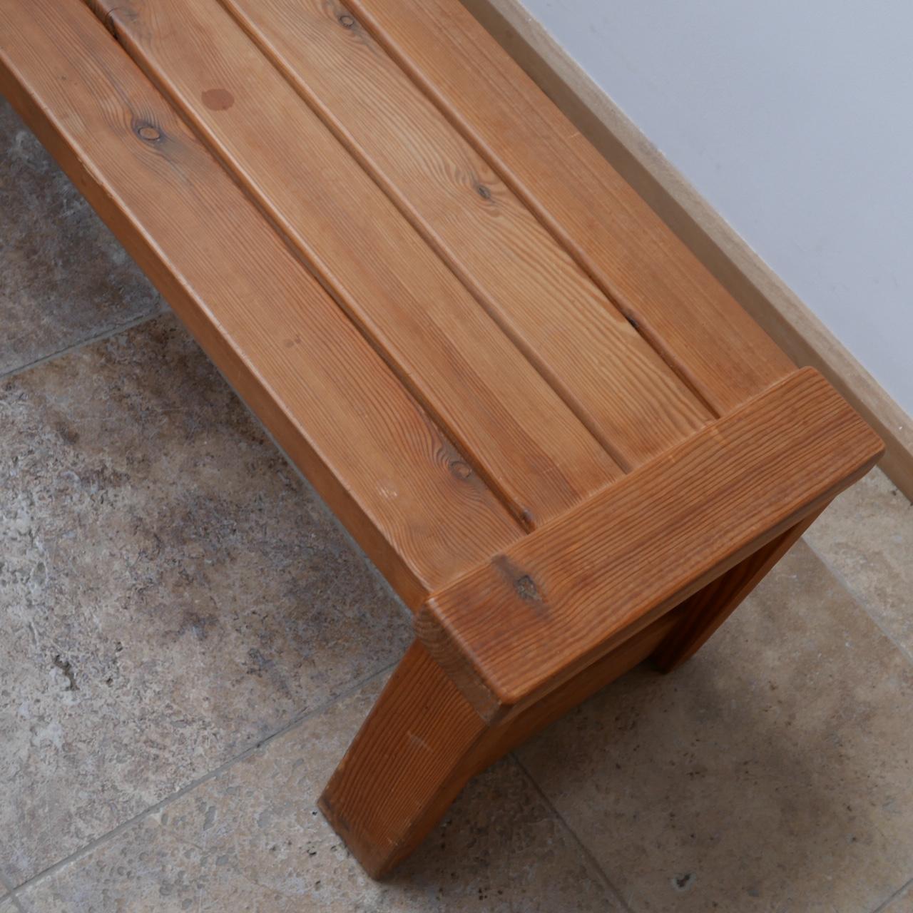 20th Century Swedish Pine Midcentury Bench or Coffee Table For Sale