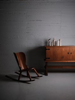 Swedish pine rocking chair by anonymous designer, 1930s