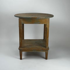 Swedish Pine Round Console or Occasional Table