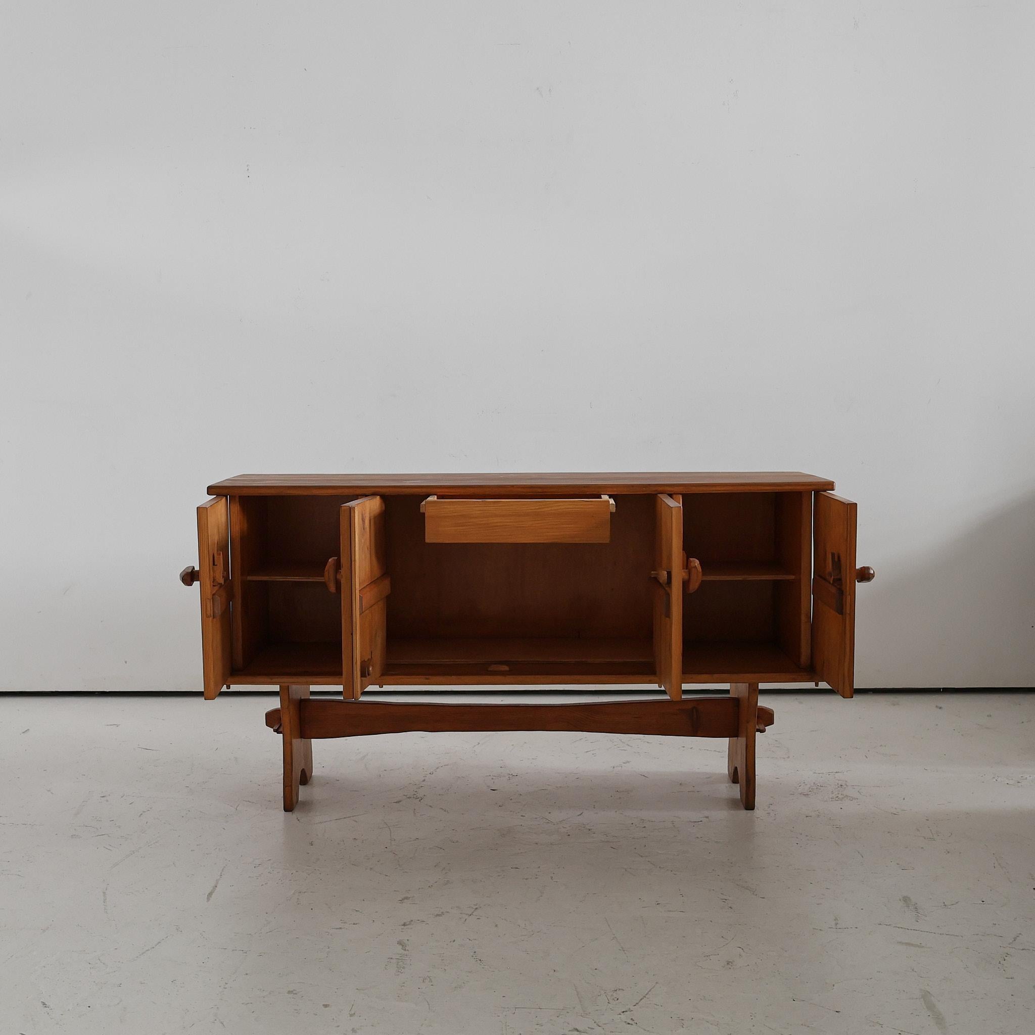 Swedish Pine Sideboard For Sale 1
